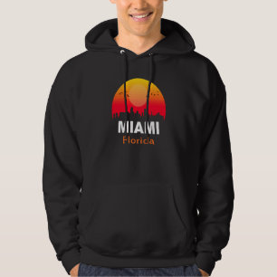 Moletom Miami Flórida Pôr do Sol Vintage Retro Cidade Esta