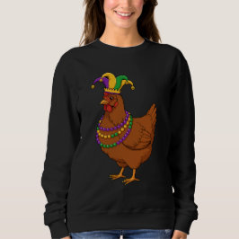 Moletom Miçangas de Frango Bobo Mardi Gras Agricultura Eng