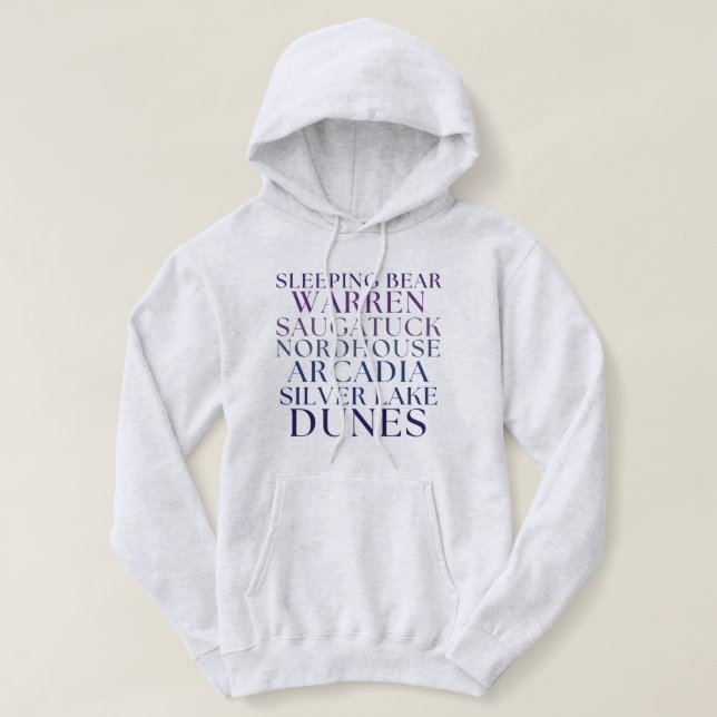 Moletom Michigan Excelente Lagos Sand Dunes Hoodies (Frente do Design)