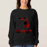 Moletom Michigan Michigander Buffalo Xadrez Winter Christm<br><div class="desc">Michigan Michigander Buffalo Xadrez de inverno Mitten</div>