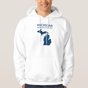 Moletom Michigan. Os cinco altos de América. Hoodie.