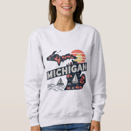 Moletom Michigan Retro Silhouette