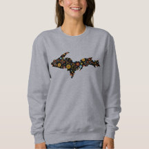 Michigan Upper Peninsula Trendy Sweatshirt