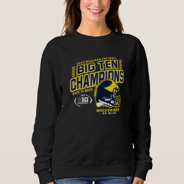 Moletom Michigan Wolverines Big Ten Champs 2022 Go Blue (Frente)