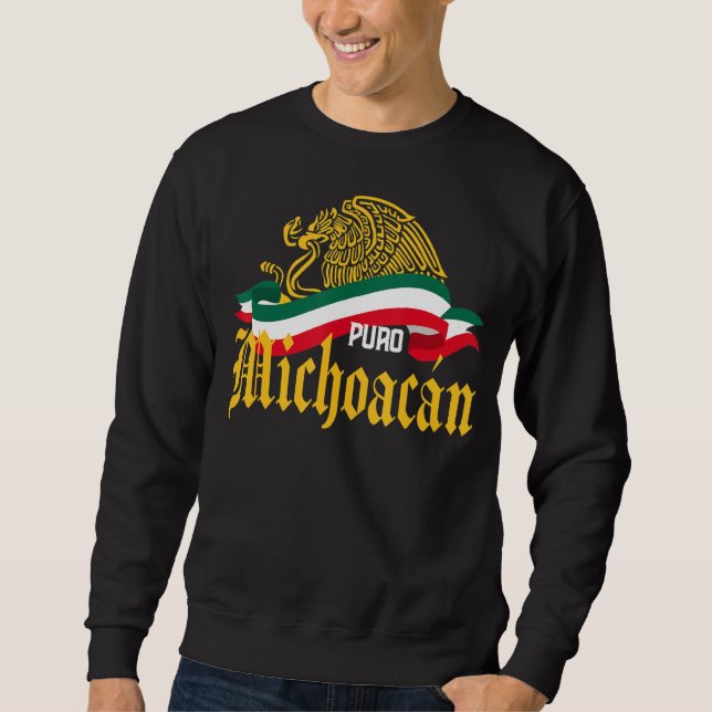 Moletom Michoacán Mexico Puro Michoacán Yellow Eagle Flag (Frente)