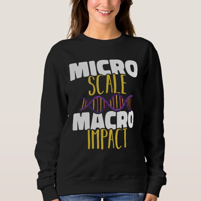 Moletom Microescala Macro impact Microbiology Science Biol (Frente)