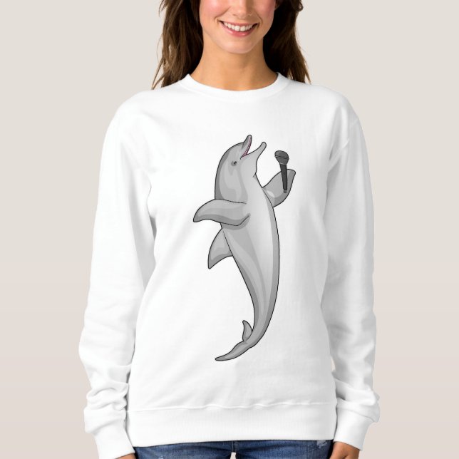 Moletom Microfone Dolphin Singer (Frente)