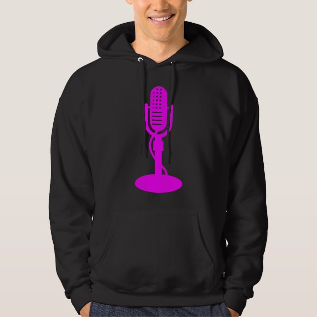 Moletom Microfone - Magenta (Frente)