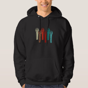 Moletom Microfones Vocais Retrô Música Cantor Orquestra Eu
