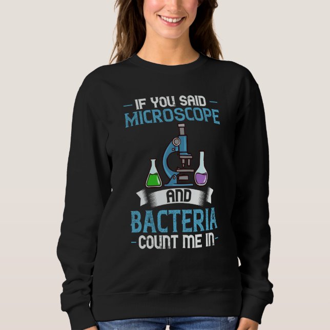 Moletom Microscope Microbiology Laboratory Biology Science (Frente)