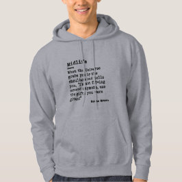 Moletom Midlife: Hoodies Colorido Leve