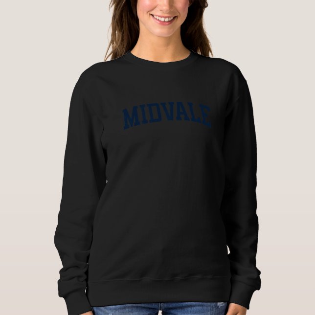 Moletom Midvale Utah Collegiate Style Varsity Block Letter (Frente)