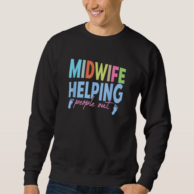 Moletom Midwife helping people out  Midwife (Frente)