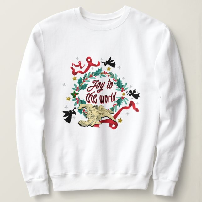 Moletom Mikitiez natal gótico temperamental ângulo de nata (Frente do Design)