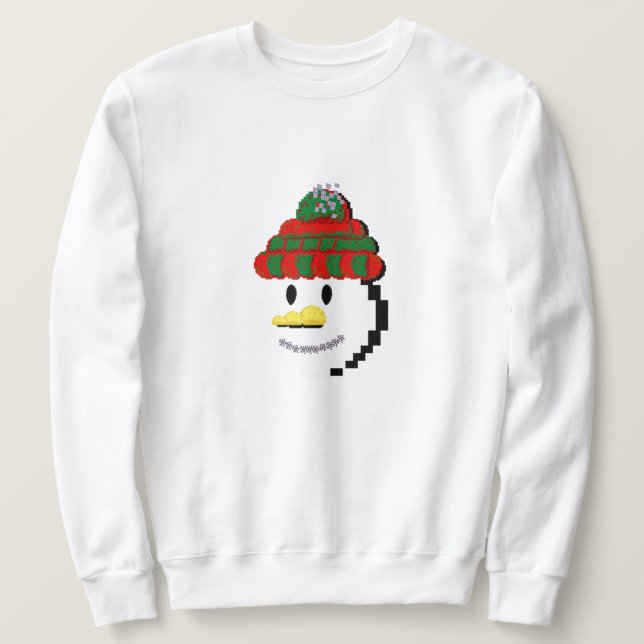 Moletom Mikitiez snowman winterwonderland pixleart  (Frente do Design)