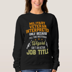 Moletom Militar Intérprete Militar Veterano
