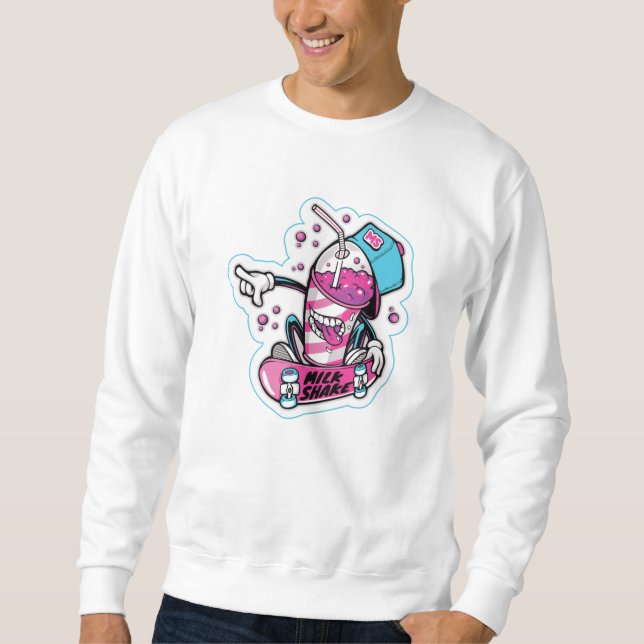 Moletom Milk Shake Skateboard (Frente)