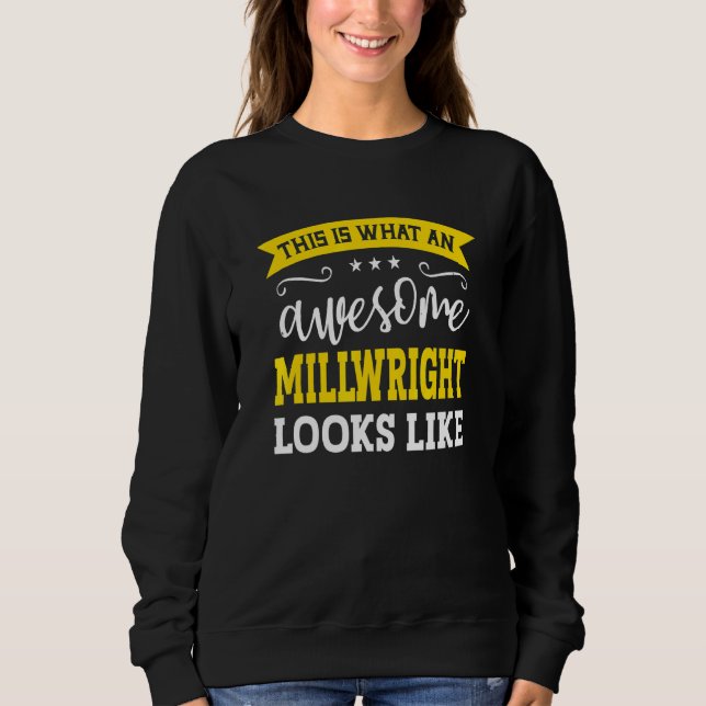 Moletom Millwright Job Title Employee Funny Worker Millwri (Frente)