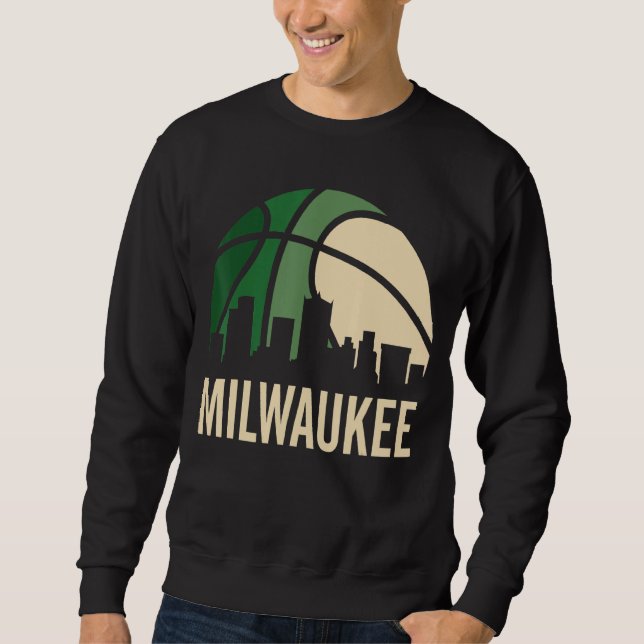 Moletom Milwaukebol B-Ball City Retro City Sunset (Frente)