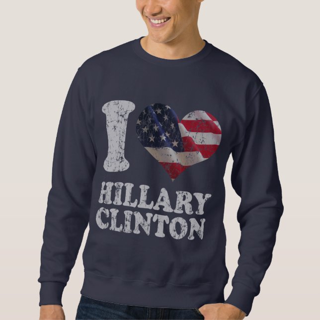 Moletom Mim bandeira americana Hillary Clinton (Frente)