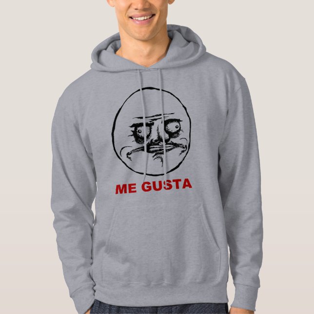 Moletom Mim cara Meme da raiva de Gusta (Frente)