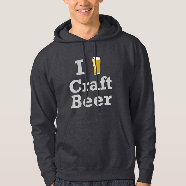 Moletom Mim Hoodie da cerveja do artesanato [da cerveja] (Frente)