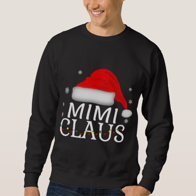 Moletom Mimi Claus Engraçado Vovó de Natal (Frente)