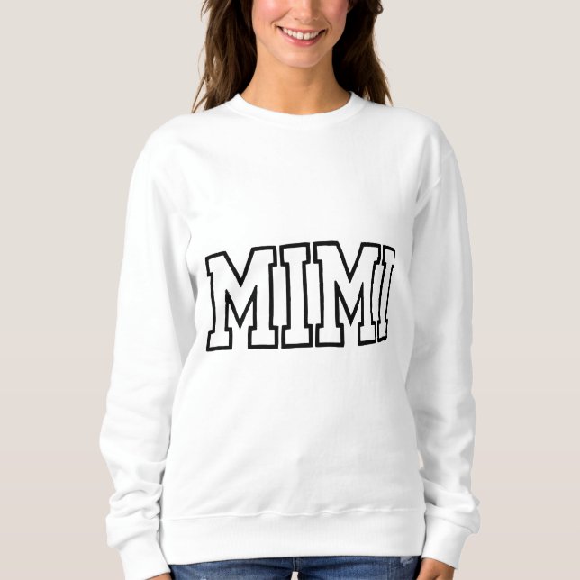 Moletom Mimi Name Typography Design (Frente)