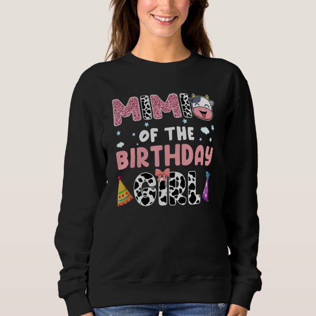 Moletom Mimi Of The Birthday Girl Farming Barnyard Birthda (Frente)