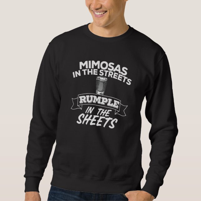 Moletom Mimosas Na Rua Rumple No Líquido De Folhas (Frente)