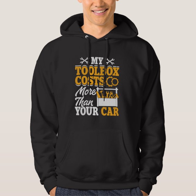 Moletom Minha caixa de ferramentas custa mais do que o mec (Frente)