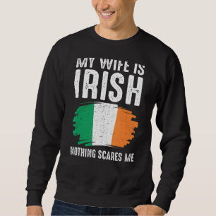 Moletom Minha Esposa É Irland Primavera Irlandesa, Bandeir