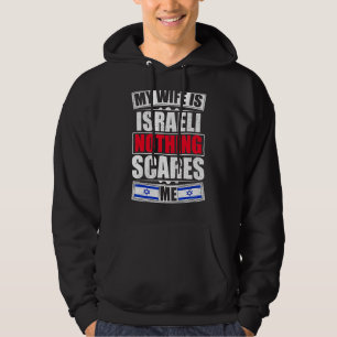 Moletom Minha Esposa É Israelense Nada Me Assusta Bandeira