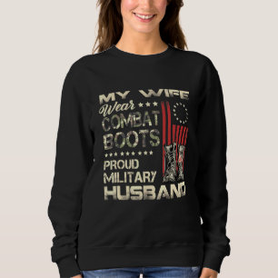 Moletom Minha Esposa Veste Combate Boots Orgulhosos Marido