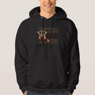 Moletom Minha Filha Veste Combater Botas Orgulhosa Mãe Mil