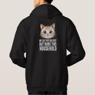 Moletom Minha Gata Não Paga Aluguel Camisola Divertida de