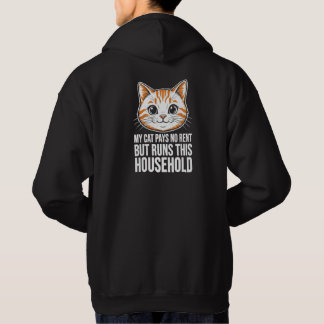 Moletom Minha Gata Não Paga Aluguel Camisola Divertida de 