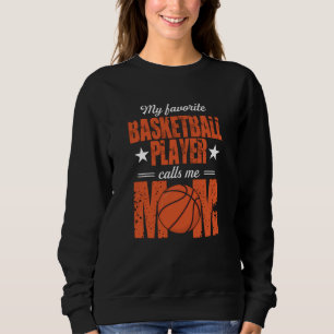 Moletom Minha Ideia de Presente da Mãe de Basquete Favorit