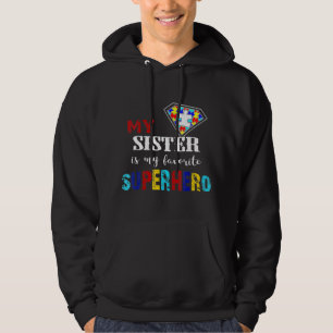 Moletom Minha Irmã É Minha Super Herói Favorita Autismo