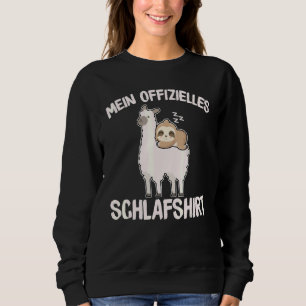 Moletom Minha lama oficial e o Alpaca adormecem 1