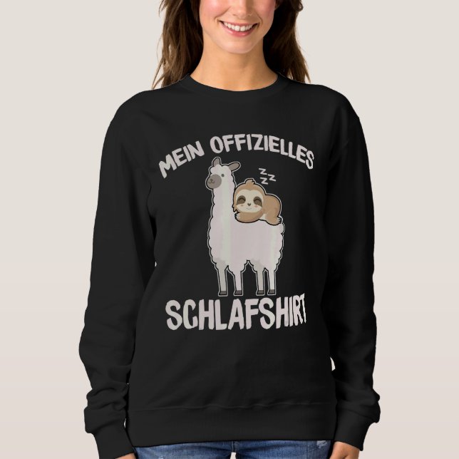 Moletom Minha lama oficial e o Alpaca adormecem 1 (Frente)