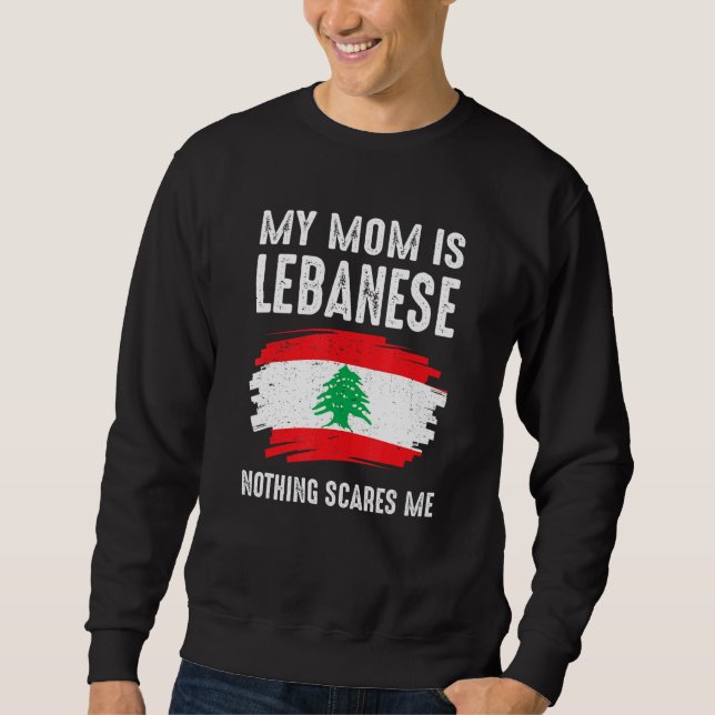 Moletom Minha Mãe É Libanesa Nada Me Assusta Líbano Orgulh (Frente)