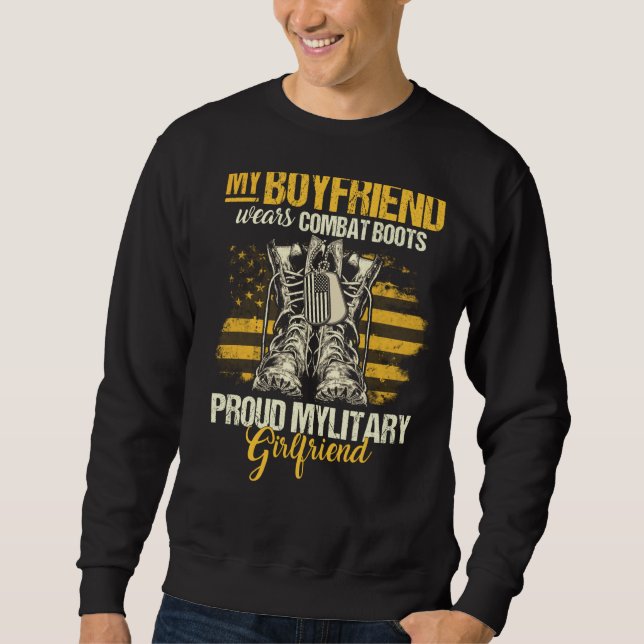 Moletom Minha Namorado Veste Combate Boots Girlfrie Milita (Frente)