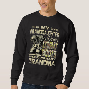 Moletom Minha neta Veste Botas de Combate Orgulhosas
