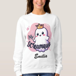 Moletom Minha rainha do Halloween Sweatshirt para Namorada