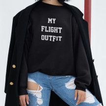 Minha Roupa de Vôo Tipografia Simples, Viagem Mode