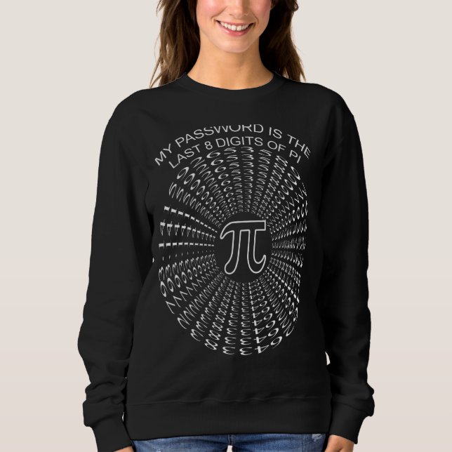 Moletom Minha Senha É Os Últimos 8 Dígitos De Pi Mathemati (Frente)