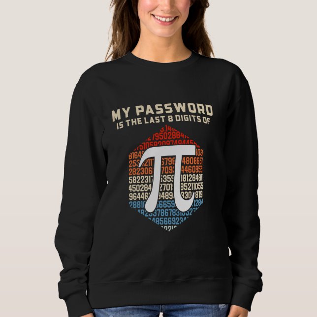 Moletom Minha Senha É Os Últimos 8 Dígitos De Pi - Pi Engr (Frente)