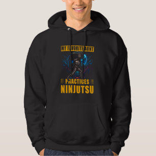 Moletom Minha tia favorita pratica Ninjutsu Ninja Warrior