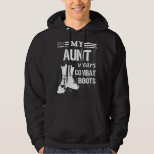 Moletom Minha Tia Veste Combate Bota Tee Militar Veterano